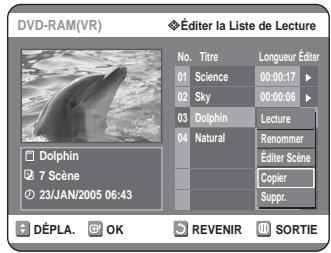 SAMSUNG DVD-R125P - Utilisation de la touche MENU - 2