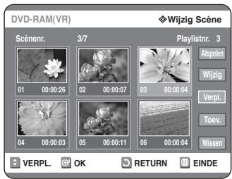 SAMSUNG DVD-R125P - Scène verplaatsen binnen Playlist - 2