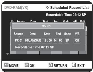SAMSUNG DVD-R125P - Press the OK button. - 1