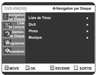 SAMSUNG DVD-R125P - Appuyez sur le bouton MENU, appeareil en mode Arrêt. - 1