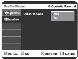 SAMSUNG DVD-R125P - Configuration du contrôle parental - 6