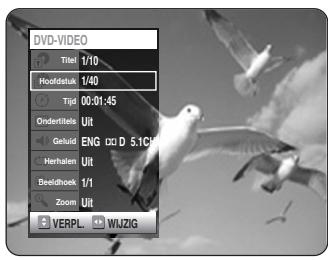 SAMSUNG DVD-R125P - Druk op de ▲▼ toetsen om Beeldhoek te selecteren en druk op de △▶ toetsen of cijfertoetsen om de gewenste hoek te selecteren. - 3