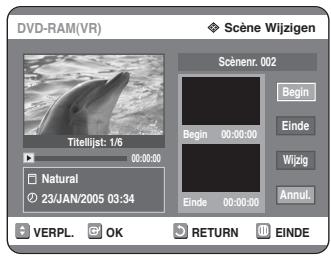 SAMSUNG DVD-R125P - Scène bewerken (vervangen) - 2