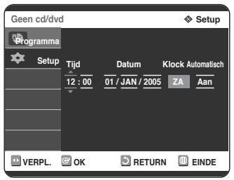 SAMSUNG DVD-R125P - Controller de datum en de hijd. - 1