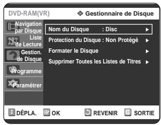 SAMSUNG DVD-R125P - Appuyez sur les touches ▲▼ ▲▶ pour selectionner Enreg., puis appuyez sur la touche OK. - 1