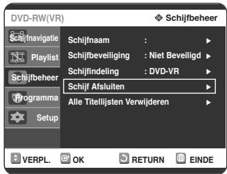 SAMSUNG DVD-R125P - Druk op de ▲▼ toets om Schijf Afsluiten te selecteren en durk op OK of op de knop ▷. - 1