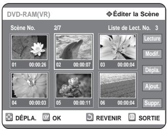 SAMSUNG DVD-R125P - Modifier une scene (Remplacer une scene) - 1