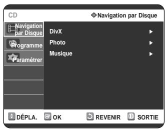SAMSUNG DVD-R125P - Insérez le disque au format MPEG4 dans le tiroir disque. - 1