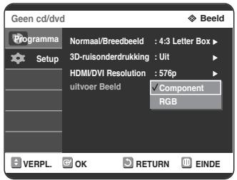 SAMSUNG DVD-R125P - De opties voor videouitvoer instellen - 4
