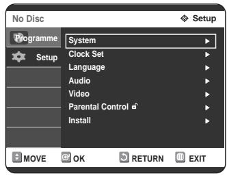 SAMSUNG DVD-R125P - Setting up the Parental Control - 3