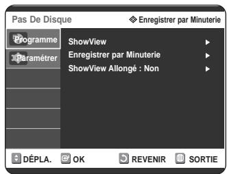SAMSUNG DVD-R125P - Configuration des options d'affichage en façade - 1