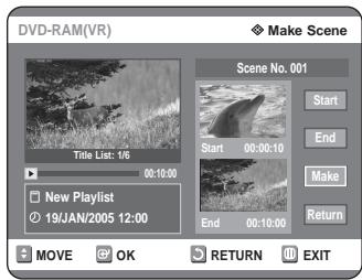 SAMSUNG DVD-R125P - Press the OK button at the end point. - 1