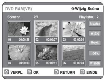 SAMSUNG DVD-R125P - Scène bewerken (vervangen) - 1
