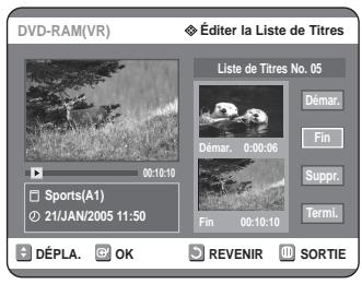 SAMSUNG DVD-R125P - Appuyez sur la touche OK au point de démarrage. - 3