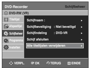 SAMSUNG DVD-R128 - Alle titellijsten verwijderen - 5