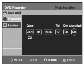 SAMSUNG DVD-R128 - De klok instellen - 4