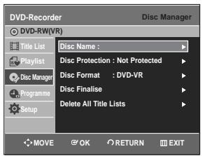 SAMSUNG DVD-R128 - Delete All Title Lists - 4
