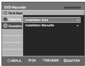 SAMSUNG DVD-R128 - Pré-réglage des canaux avec la fonction de réglage automatique - 3