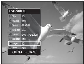 SAMSUNG DVD-R128 - Changer l'angle de la caméra - 3