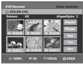 SAMSUNG DVD-R128 - Ga met de  toetsen maar Toev. en drukervoigens op de OK toets. - 1