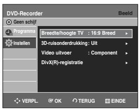 SAMSUNG DVD-R128 - De opties voor videouitvoer instellen - 3