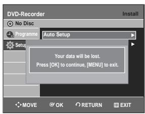 SAMSUNG DVD-R128 - Presetting Channels with the Auto Setup function - 5