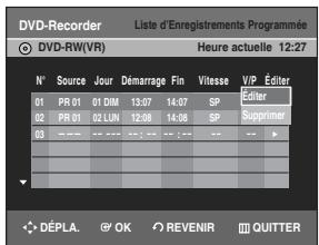 SAMSUNG DVD-R128 - Utilisation du bouton MENU. - 1
