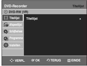 SAMSUNG DVD-R128 - Druk in de stopstand op de toets MENU. - 1