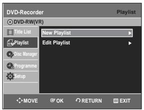 SAMSUNG DVD-R128 - Creating a Playlist - 2