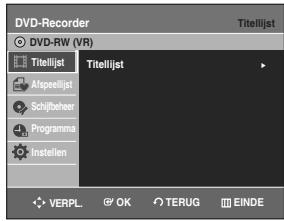 SAMSUNG DVD-R128 - Druk in de stopstand op de toets MENU. - 1