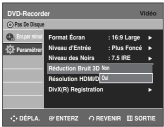 SAMSUNG DVD-R135 - Paramètres video (Affichage) - 8