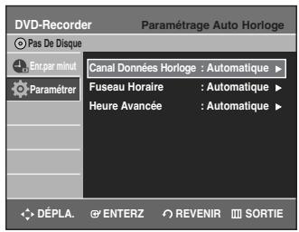 SAMSUNG DVD-R135 - Réglage automatique de l'heure - 5