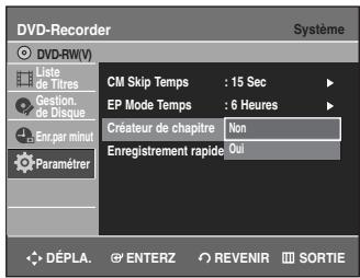 SAMSUNG DVD-R135 - Appuyez sur la touche ENTER ou ▲▼, puis seLECTIONnez Oui avec les touches ▲▼. - 1