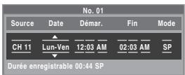 SAMSUNG DVD-R135 - Programmation d'un enregistrement - 6