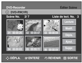 SAMSUNG DVD-R135 - Modifier une scene (Remplacer une scene) - 1