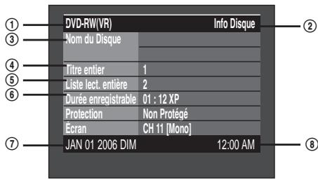 SAMSUNG DVD-R135 - - Appuyez sur la touche INFO. - 1