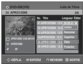 SAMSUNG DVD-R135 - Utilisation de la touche MENU - 3