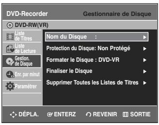 SAMSUNG DVD-R135 - Éditer le nom d'un disque - 4