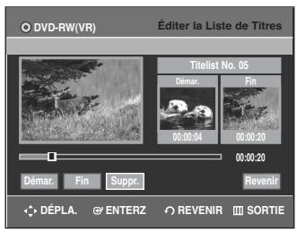 SAMSUNG DVD-R135 - Appuyez sur la touche ENTER au point de démarrage. - 3