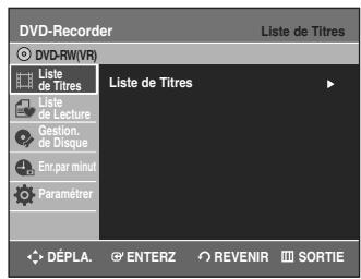 SAMSUNG DVD-R135 - Utilisation de la touche MENU - 1