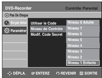 SAMSUNG DVD-R135 - À propos du niveau de classification - 2