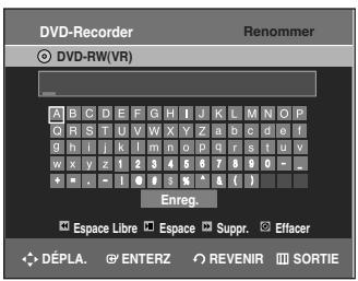 SAMSUNG DVD-R135 - Éditer le nom d'un disque - 5