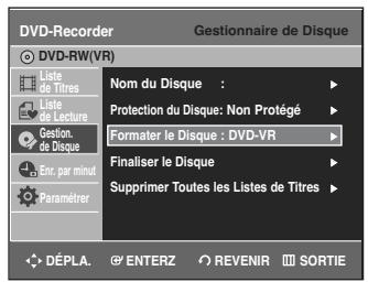 SAMSUNG DVD-R135 - Formater un disque - 4