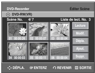 SAMSUNG DVD-R135 - Ajouter une scène - 1