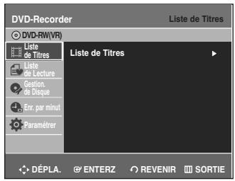 SAMSUNG DVD-R135 - Appuyez sur la touche MENU de la télécommande lorsque l'appareil est en Mode arrêt disque. - 1
