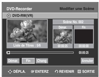 SAMSUNG DVD-R135 - Modifier une scene (Remplacer une scene) - 3