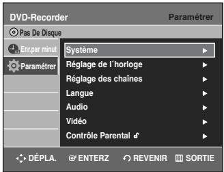 SAMSUNG DVD-R135 - Utilisation du menu Configuration - 2