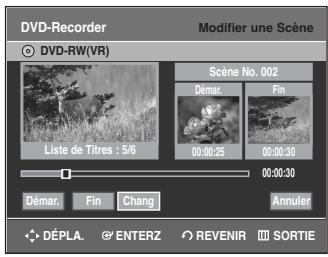 SAMSUNG DVD-R135 - Modifier une scene (Remplacer une scene) - 4