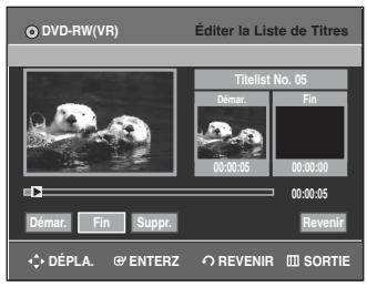 SAMSUNG DVD-R135 - Appuyez sur la touche ENTER au point de démarrage. - 1