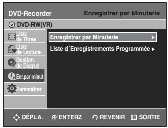 SAMSUNG DVD-R135 - Programmation d'un enregistrement - 3